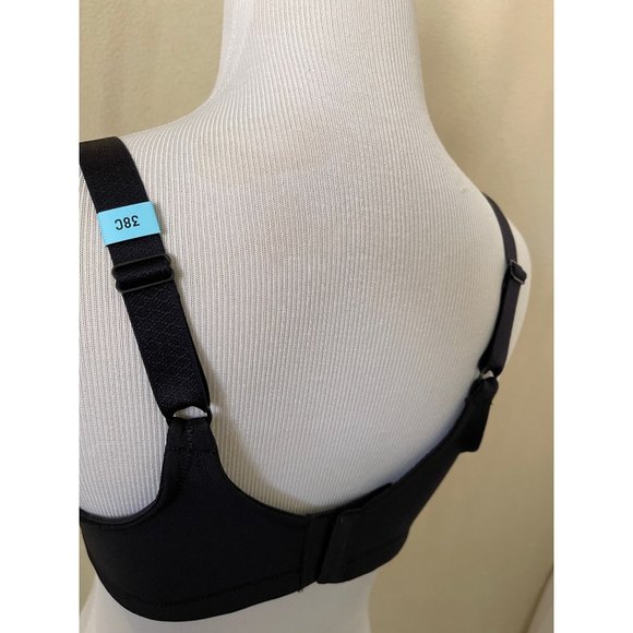 Vanity Fair Black Lace Middle Wire Free Full Coverage Bra - 38C - Picture 8 of 11